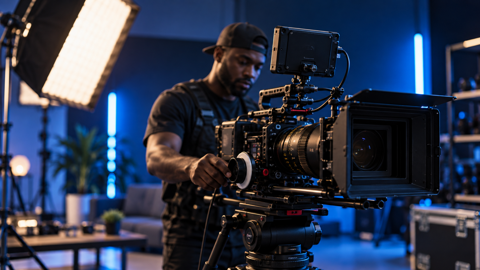 Illustrative media production studio